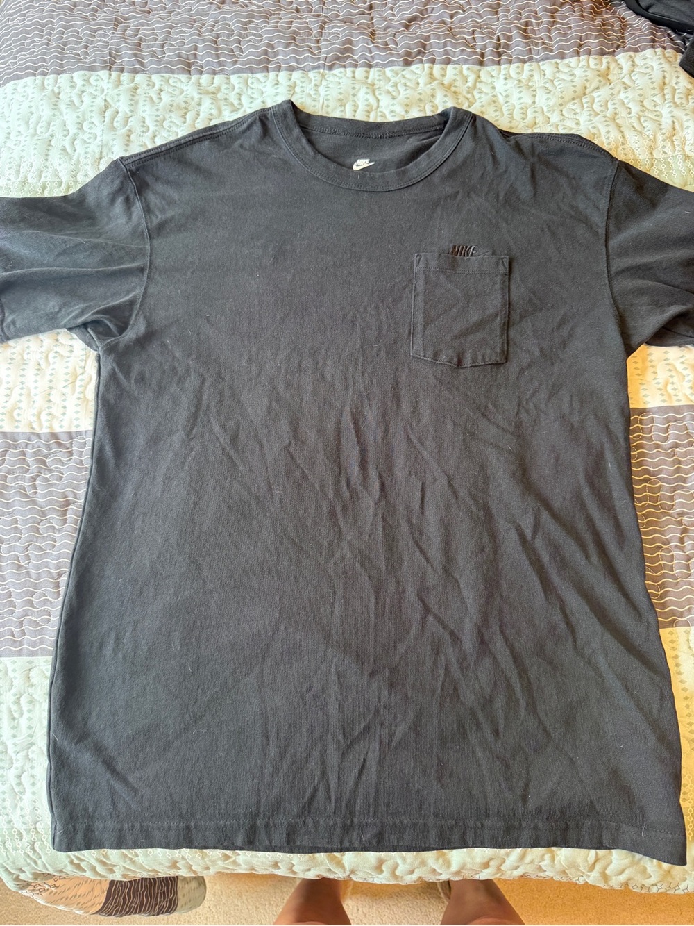 Nike Black Short Sleeve Pocket Tee
